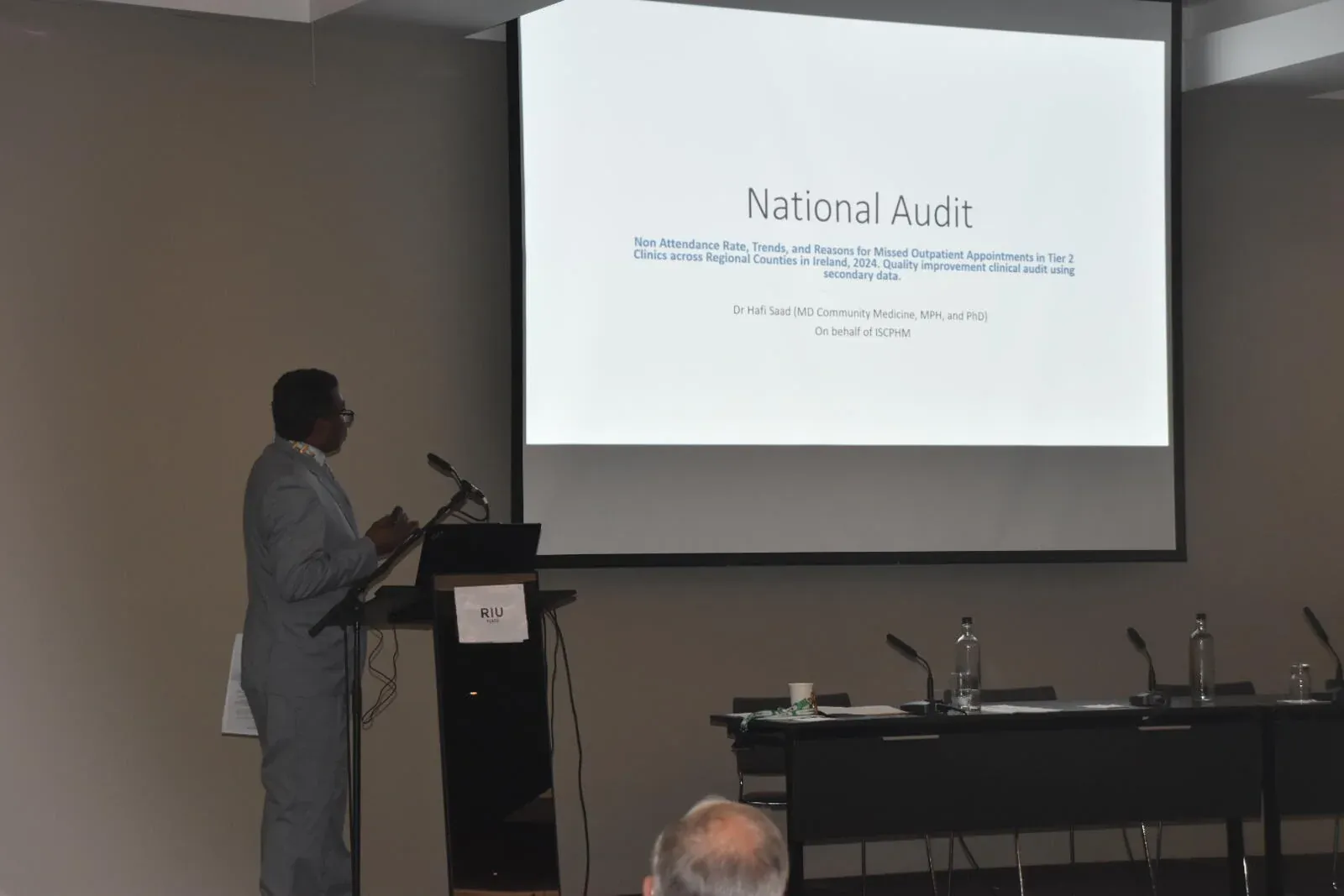 A presenter at the Annual Scientific Meeting